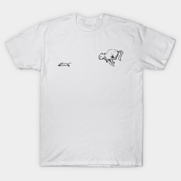 Cat and Mouse T-Shirt by Beatrice Fey